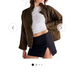 Free people Dolman Quilted Jacket in Military (olive green)